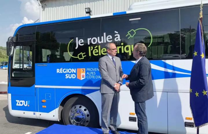 Europes First Pure Electric Intercity Line Opened, Yutong Pure Electric Bus Entering Provence